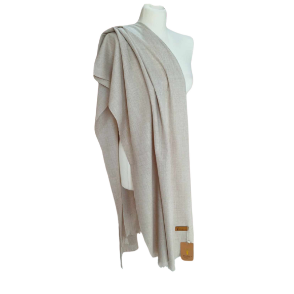 Szal wełniany z runa Kozy Changthangi