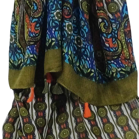 SZAL  BAWEŁNIANO - JEDWABNY