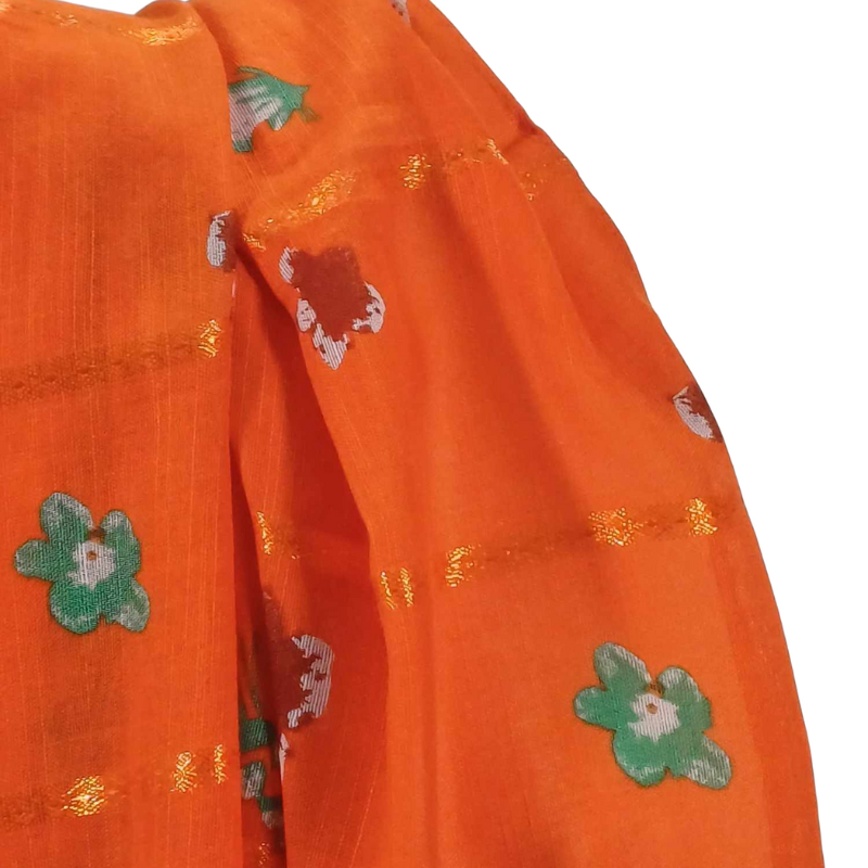 SZAL  BAWEŁNIANO - JEDWABNY