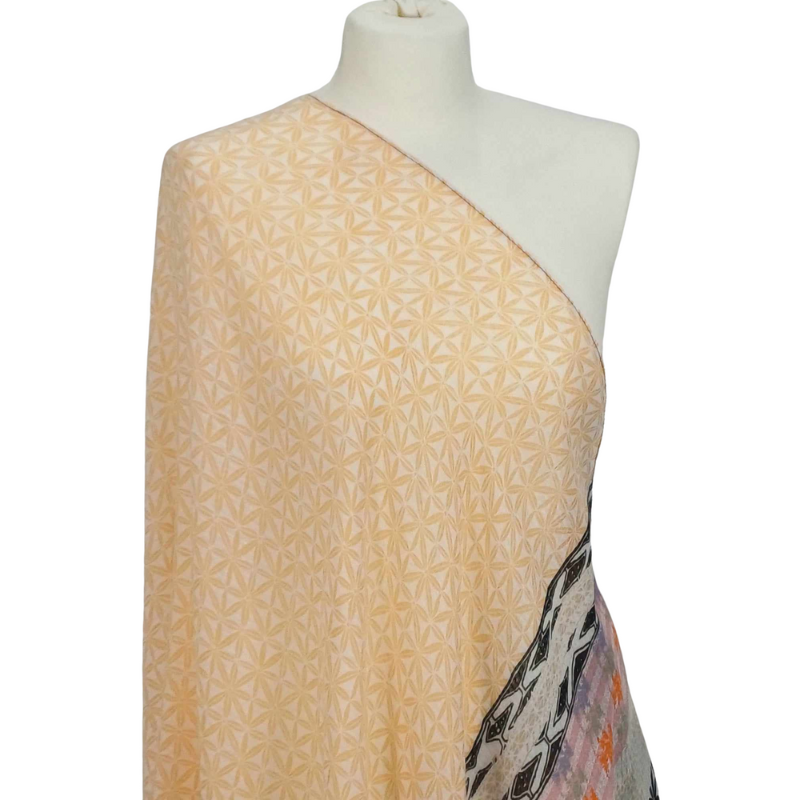 SZAL  BAWEŁNIANO - JEDWABNY