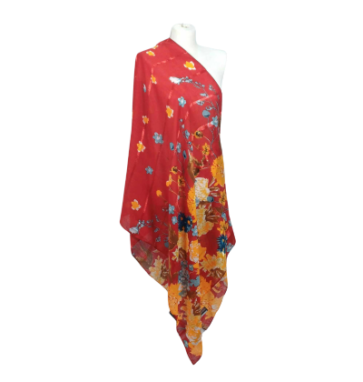 SZAL  BAWEŁNIANO - JEDWABNY