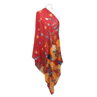 SZAL  BAWEŁNIANO - JEDWABNY