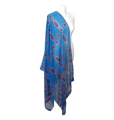 SZAL  BAWEŁNIANO - JEDWABNY