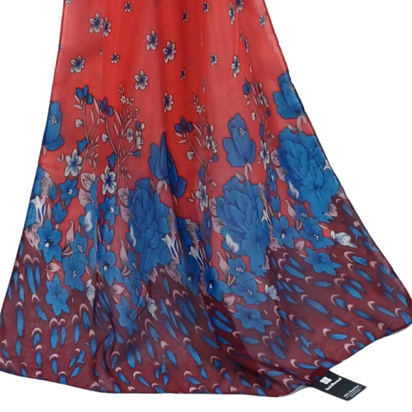 SZAL  BAWEŁNIANO - JEDWABNY