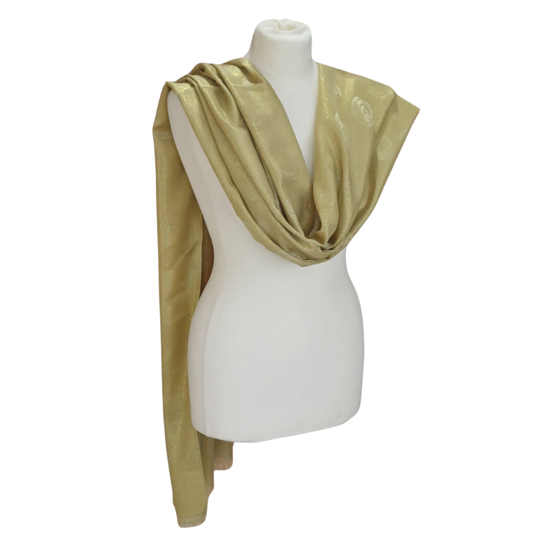 Szal z jedwabiu naturalnego Banarasi.