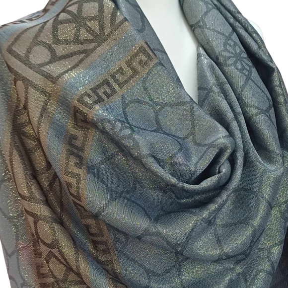 Szal z jedwabiu naturalnego Banarasi