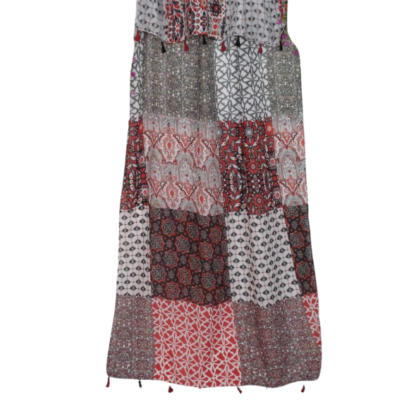 SZAL  BAWEŁNIANO - JEDWABNY