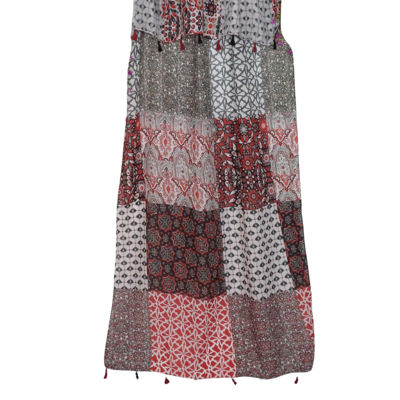 SZAL  BAWEŁNIANO - JEDWABNY