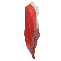 SZAL  BAWEŁNIANO - JEDWABNY