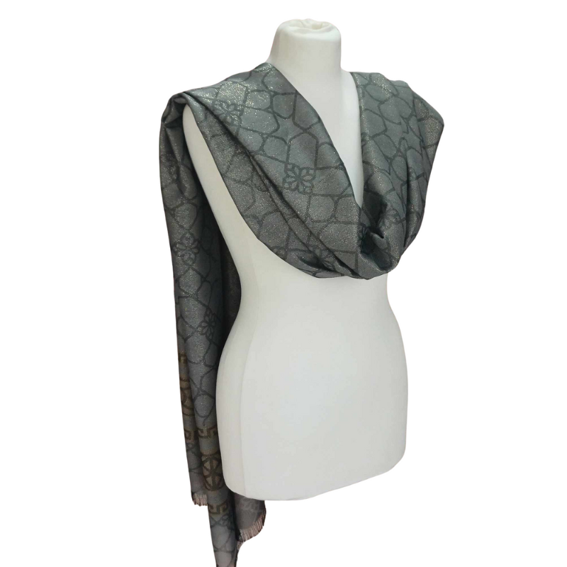 Szal z jedwabiu naturalnego Banarasi