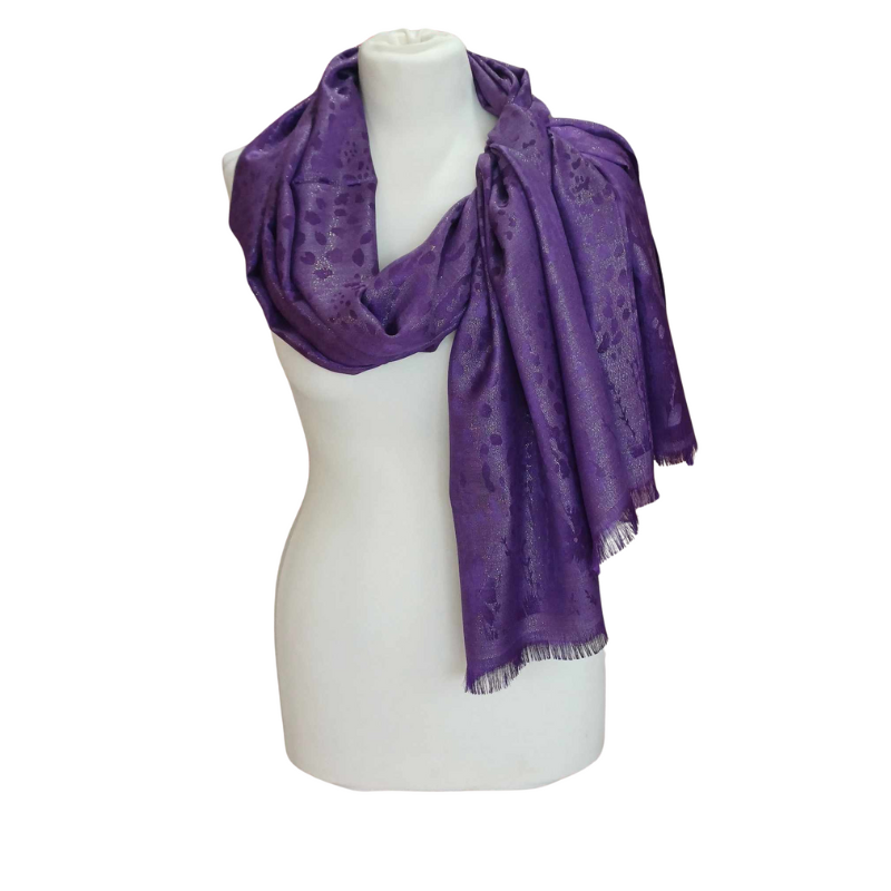 Szal z jedwabiu naturalnego Banarasi