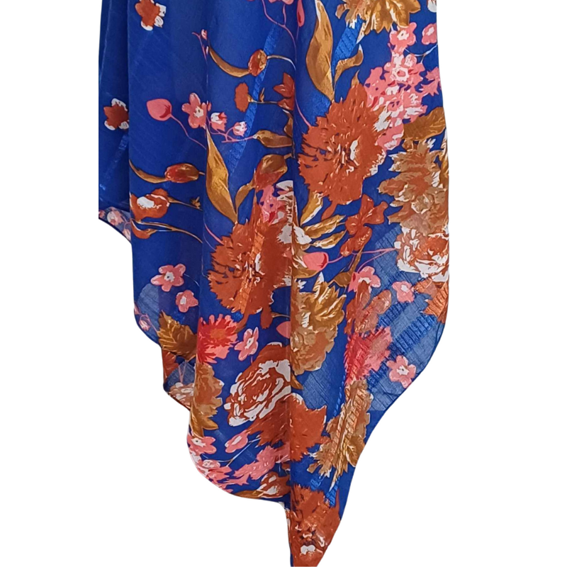 SZAL  BAWEŁNIANO - JEDWABNY