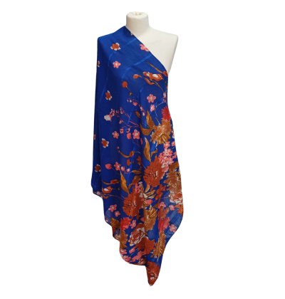 SZAL  BAWEŁNIANO - JEDWABNY