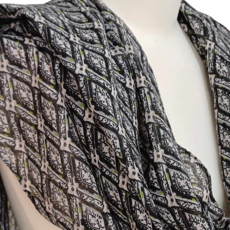 Szal  bawełniano - jedwabny