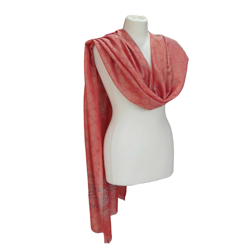 Szal z jedwabiu naturalnego Banarasi