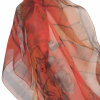 Szal z organzy drukowanej - 100% czystego jedwabiu.