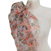 Szal z organzy drukowanej - 100% czystego jedwabiu.