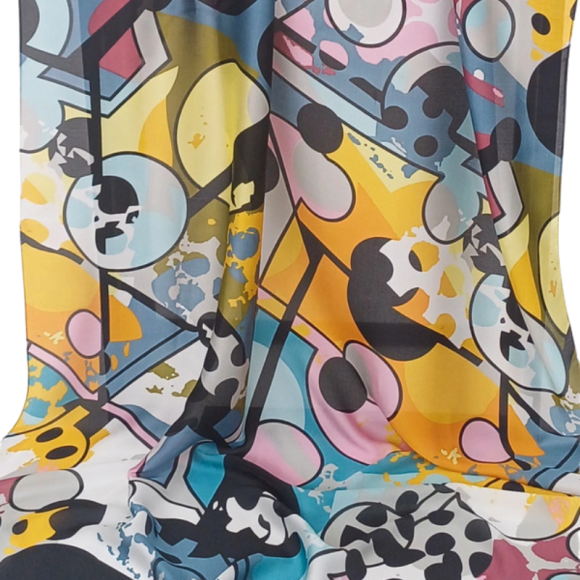 Szal - jedwab satynowy z jedwabnym poliestrem