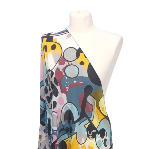 Szal - jedwab satynowy z jedwabnym poliestrem