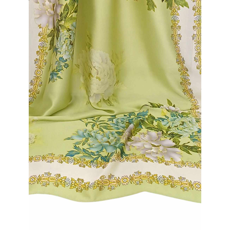 Szal - jedwab satynowy z jedwabnym poliestrem