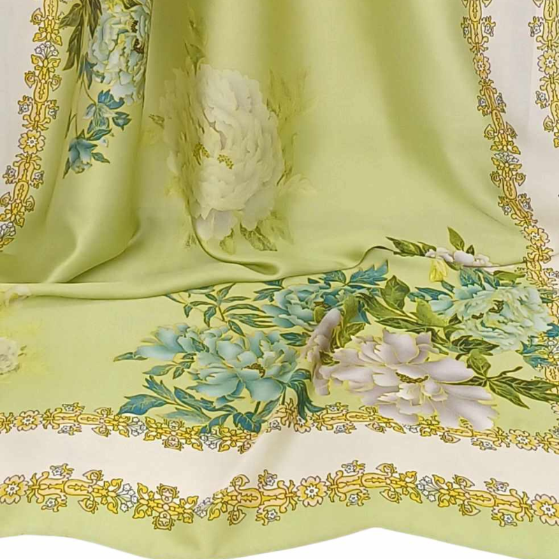 Szal - jedwab satynowy z jedwabnym poliestrem