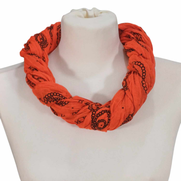 Szal w stylu Chunri - bawełniany z domieszką jedwabiu.