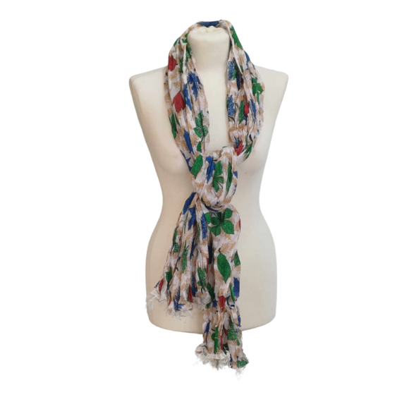 Szal w stylu Chunri - bawełniany z domieszką jedwabiu.