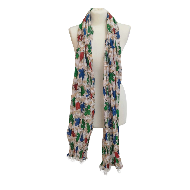 Szal w stylu Chunri - bawełniany z domieszką jedwabiu.