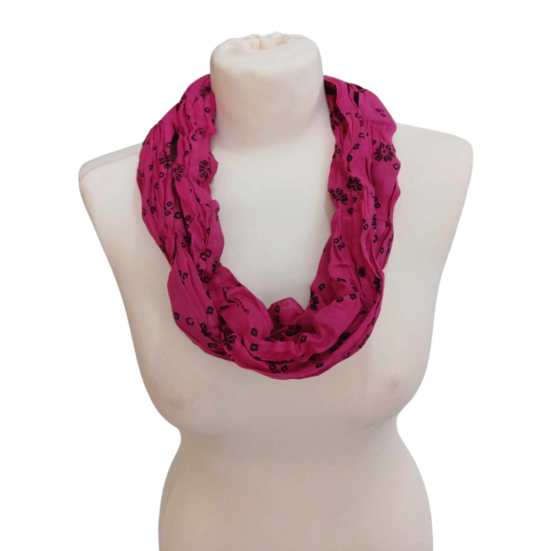 Szal w stylu Chunri - bawełniany z domieszką jedwabiu