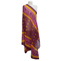 Szal z szyfonu jedwabnego, niezwykle cienki i zwiewny