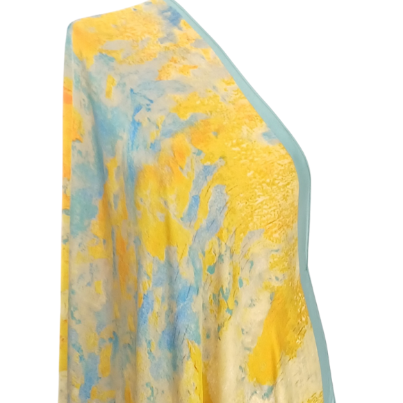 Szal - jedwab satynowy z jedwabnym poliestrem