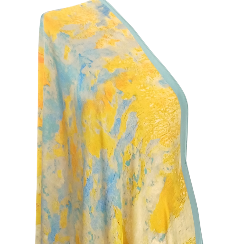 Szal - jedwab satynowy z jedwabnym poliestrem