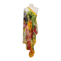 Chusta -  drukowana jedwabna satyna z jedwabnym poliestrem