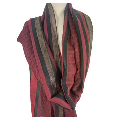 Szal  z  jedwabiu  naturalnego - dwustronny