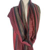 Szal  z  jedwabiu  naturalnego - dwustronny