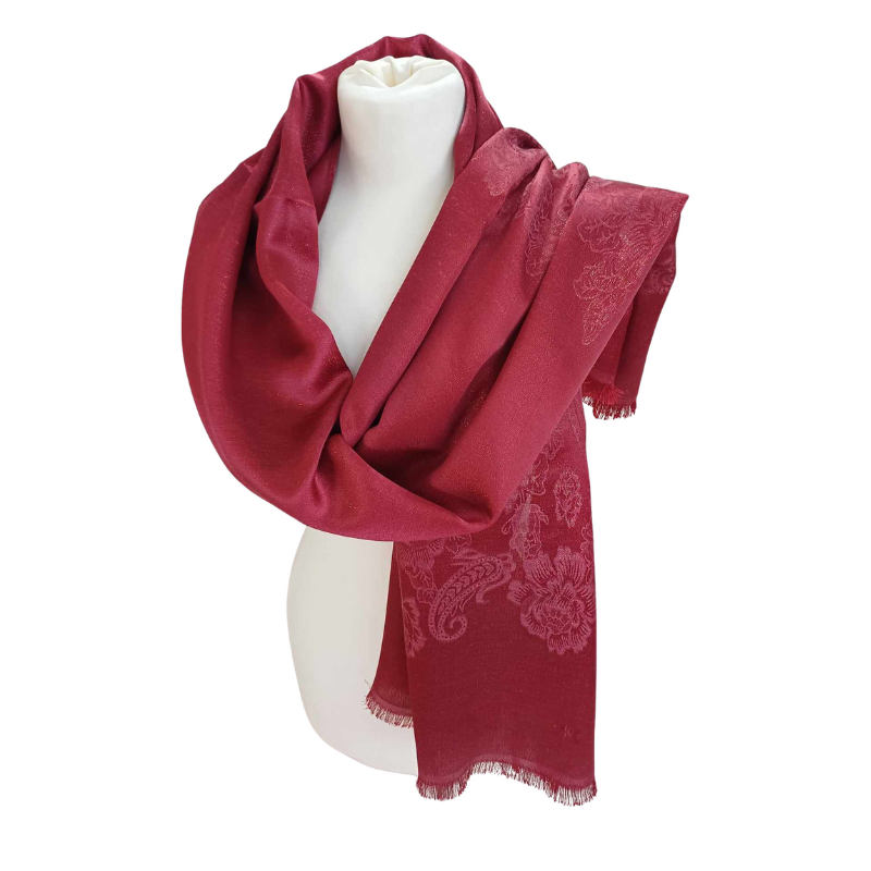 Szal z jedwabiu naturalnego Banarasi