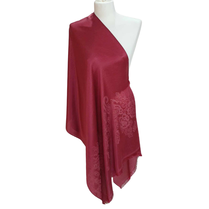 Szal z jedwabiu naturalnego Banarasi