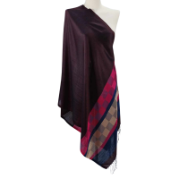 Szal  z  jedwabiu  naturalnego - dwustronny