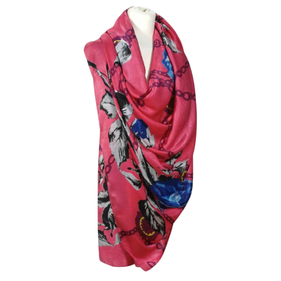 Szal z  jedwabiu naturalnego  -  jednostronny