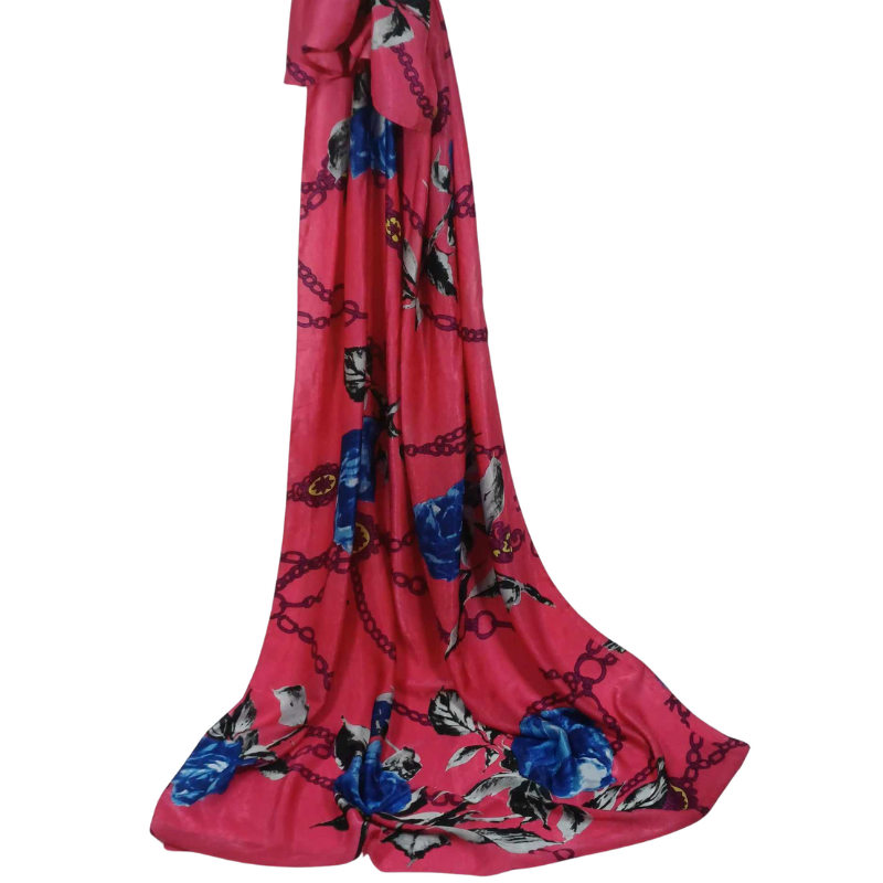 Szal z  jedwabiu naturalnego  -  jednostronny