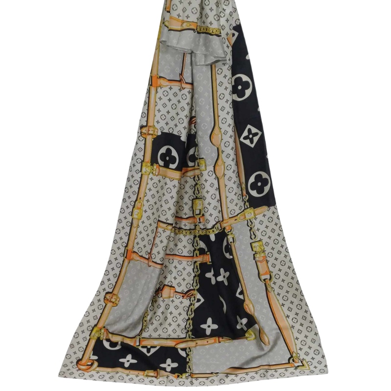 Szal z  jedwabiu naturalnego