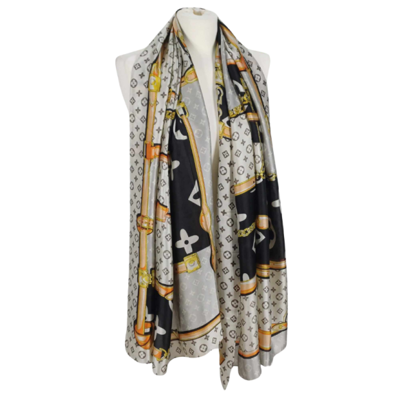 Szal z  jedwabiu naturalnego