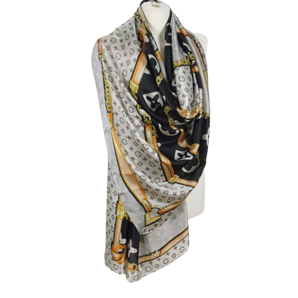 Szal z  jedwabiu naturalnego