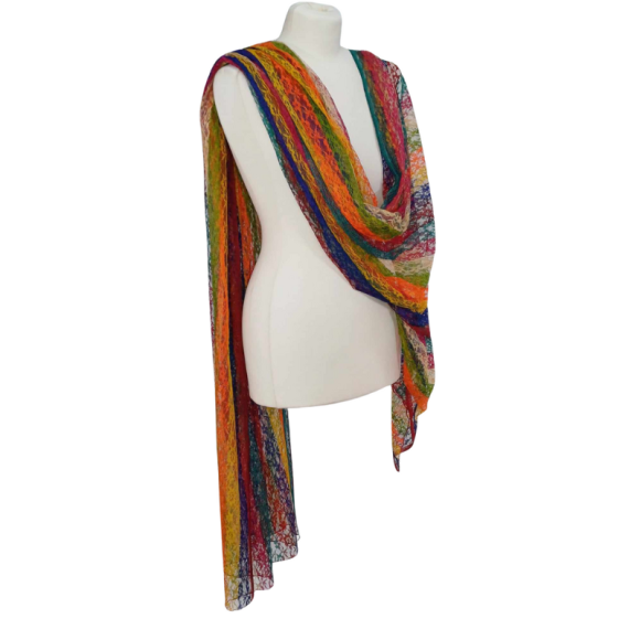 Szal z jedwabnej koronki