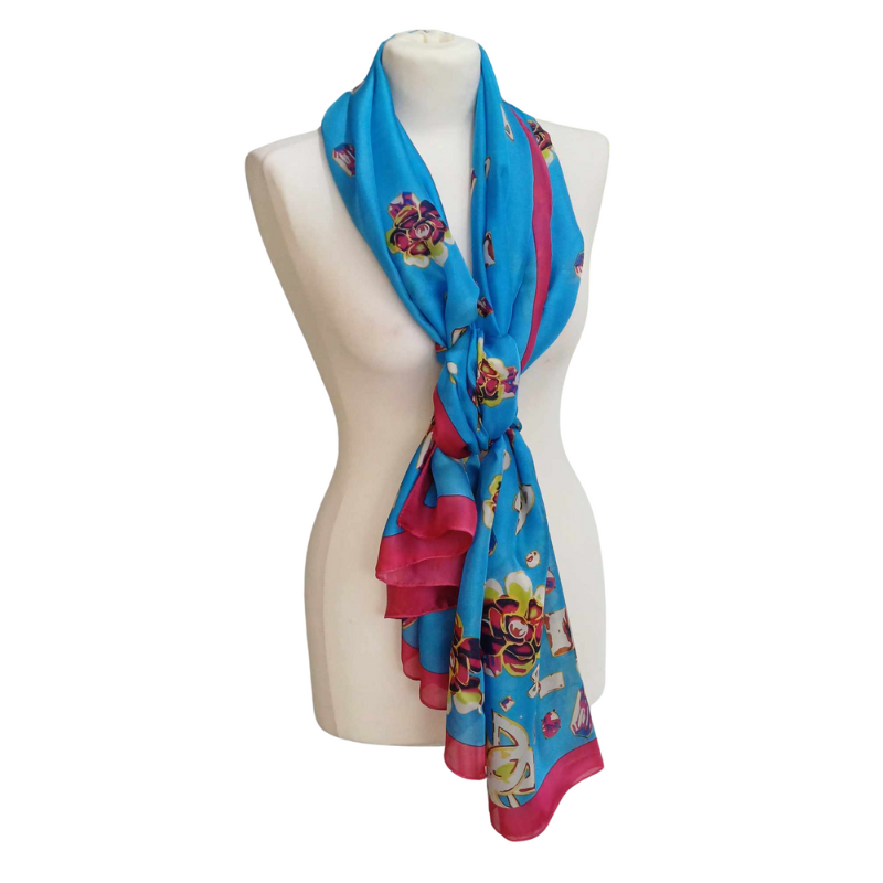 Szal z jedwabiu naturalnego