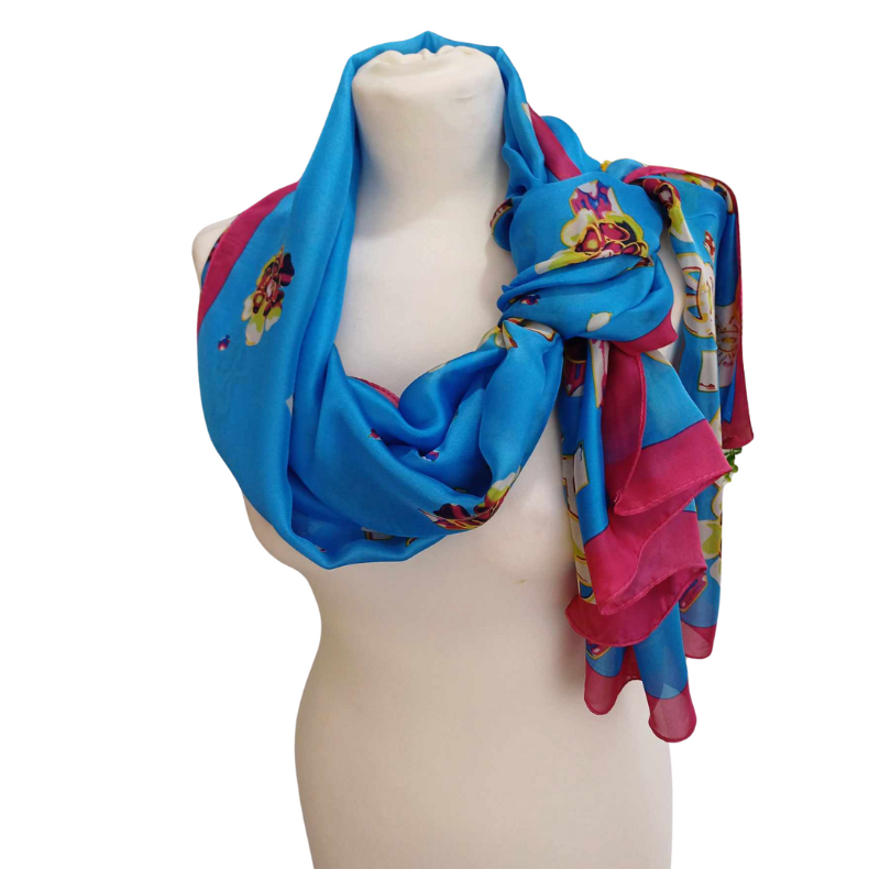 Szal z jedwabiu naturalnego