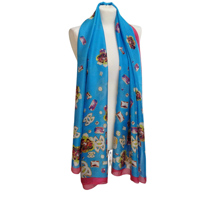 Szal z jedwabiu naturalnego