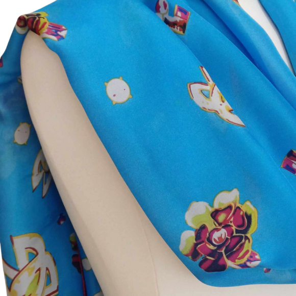 Szal z jedwabiu naturalnego