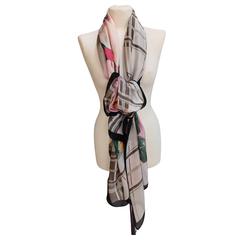 Szal z jedwabiu naturalnego