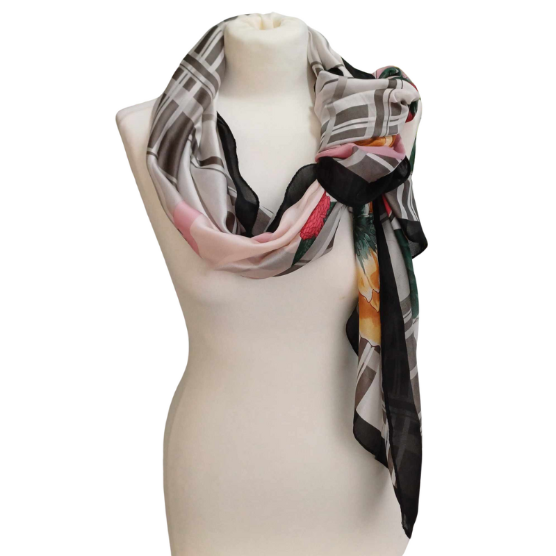 Szal z jedwabiu naturalnego